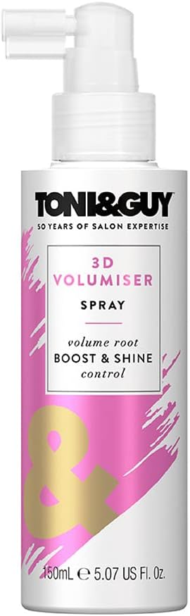 Toni & Guy 3D Volumiser Hair Spray for Unisex, 5.07 Ounce