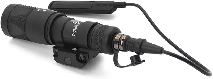 Tactical M622V/M300V/M952V/M323V/M600V Weapon Flashlight with IR & Remote Pressure Switch Pad & QD Flashlight Mount, 400/500 Lumens LED Light for Outdoor Hunting, Fit 20mm Picatinny Rail Mount
