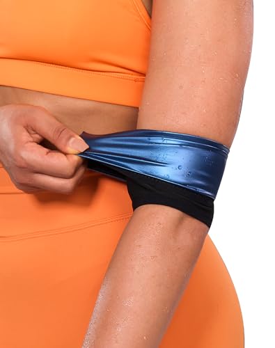 Womens Arm Trimmers Compression Flabby Arms Sleeve Sweat Sauna Bands Shaper Slimmers for Workout Gym XXXL