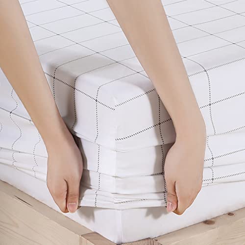 Eddie Bauer - Queen Sheets, Cotton Percale Bedding Set, Crisp & Cool Home Decor (Northern Plaid Grey, Queen) by Eddie Bauer - Image 9