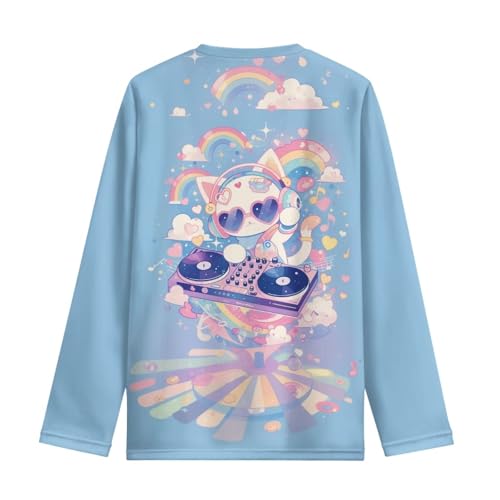 Image of Long Sleeve Shirts for Girls Winter Tops 3-16t Cartoon T Shirts for Fall Clothes