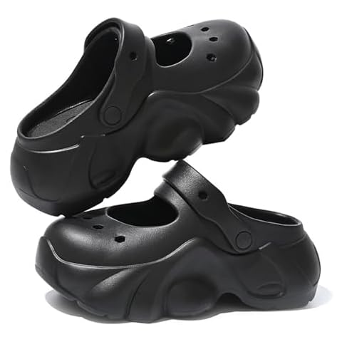 Sunporx Women's High Platform Clogs with Charms Cover