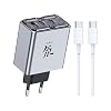 Nubia 100W Ladeger t GaN Charger USB-C Ladeblock Laptop Schnellladeger t mit Typ C Kabel Kompaktes PD 3-Port Wandladeger t f r MacBook Pro/Air iPad iPhone 17/16/15 Serie Galaxy S25 Ultra