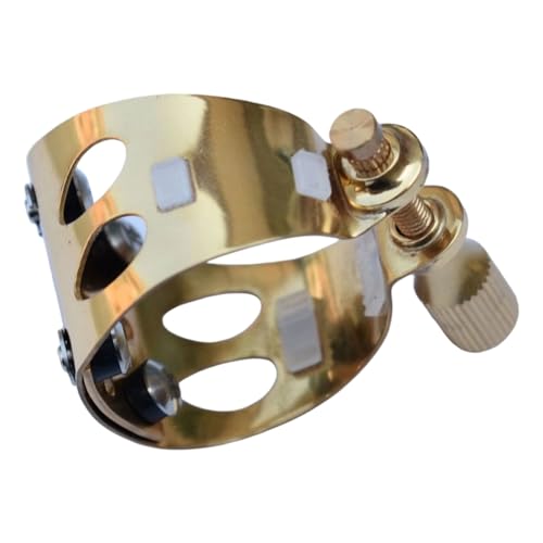 Ligature saxophone alto laiton vis réglables à 4 points d'appui