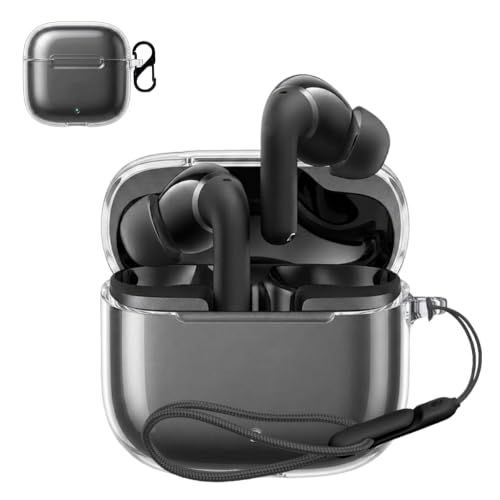 For Anker Soundcore P42i �p �P�[�X �yNOUKAJU�z ���C�����X�C���z���P�[�X TPU �ی�P�[�X �N���A ���ς��ɂ��� �J���r�i�t�� �X�g���b�v�t�� �����h�~ �ϏՌ� �L�Y�h�~ �h�o �h�H ���������܂܏[�d�Ή� LED�\���Ή�
