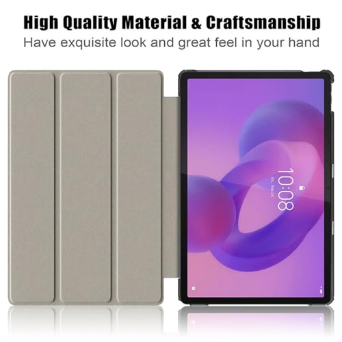 SFFINE Smart Case for Lenovo Idea Tab Plus (TB-365FC) 12.1 inch 2025 Tablet, Magnetic Trifold PU Leather Folio Stand Cover Shockproof Hard Back Shell for Lenovo Tab K12 (Dark Blue) by SFFINE - Used condition - Image 2