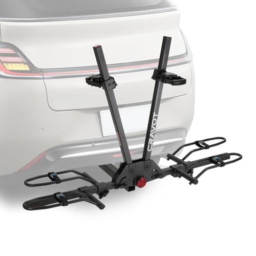 CRAVOT Ebike Rack for Tow Hitch, Electric Bike Carrier for
