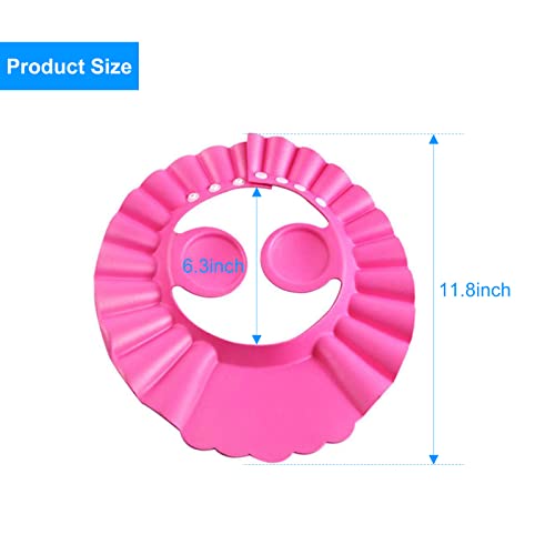 3Pcs Baby Shower Cap, Baby Shampoo Cap Adjustable Bathing Shower Protection Hat Soft Cap Visor Hat For Toddler, Kids #TOP4