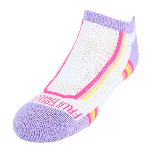 Fruit Of The Loom Girls Everyday Active Cushioned No Show Socks, Multi-Colored, 10.5 Us #TOP13