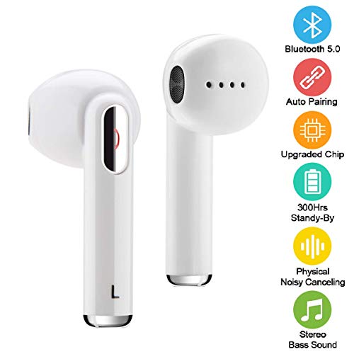 Wireless Earbuds with Charging Case,Bluetooth Earbuds with Mic for Running,Wireless Earphones Bluetooth Earphones
