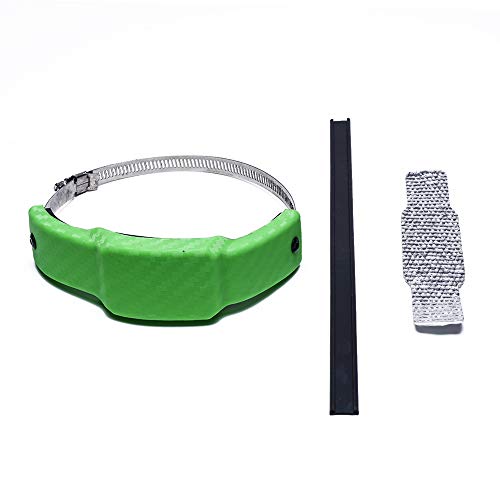 MOTO4U オートバイ汎用六角形マフラースライダーマフラーガードマフラーヒートエキゾーストスライダープロテクターヒートガードマフラープロテクター 緑