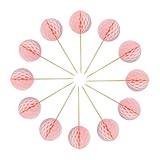 THE REPLICANT Accesorios para Fiestas/Top Gâteau 12 Picos de Bolas de Nido de Abeja