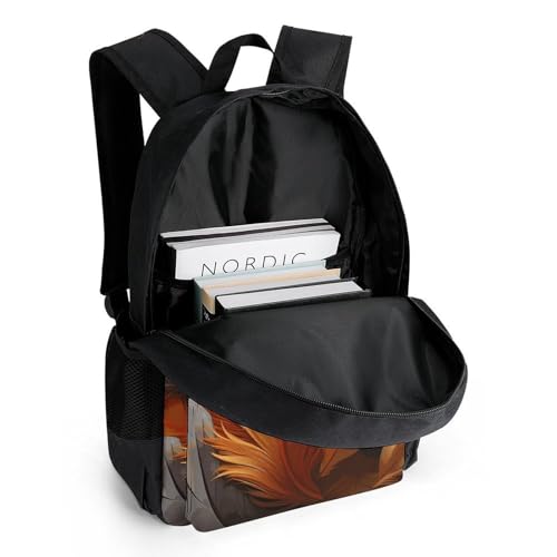 Mochila Deportiva Ligera para Hombre y Mujer Naranja y Oro miniatura 5