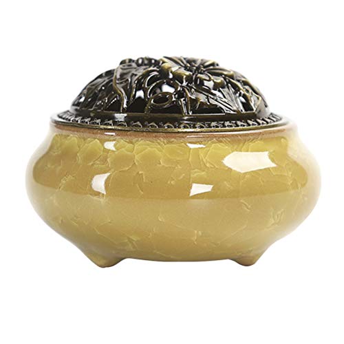 Suporte de incenso de cerâmica Vosarea para queimador de cone, suporte de incenso com tigela apanhad