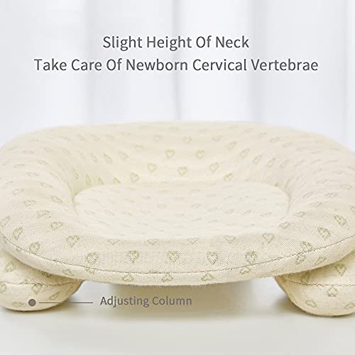 KKcare Travesseiro de bebê para recém-nascido para prevenção de cabeça plana confortável Travesseiro