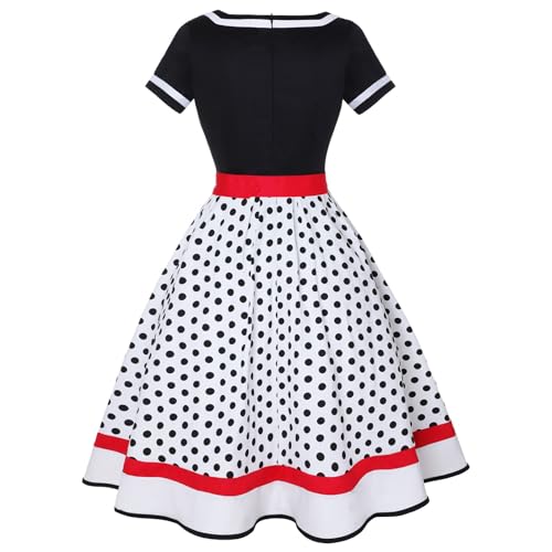 Robe rétro décontractée fluide ceinturée au style intemporel - 2