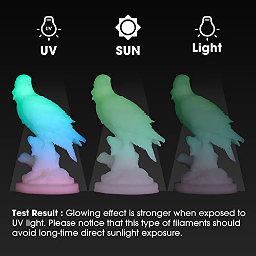 Filamento PLA Glow in the Dark Arcoíris 1.75mm 1KG - Fluorescente Multicolor 3D - Fernando Cortés Filamento PLA Glow in the Dark Arcoíris 1.75mm 1KG - Fluorescente Multicolor 3D - Fernando Cortés