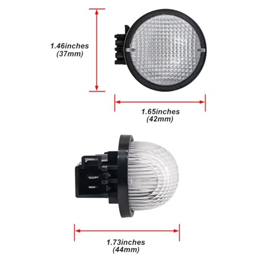 Luces para matrícula de coche repuesto compatible con Opel Agila 2003 2004 4