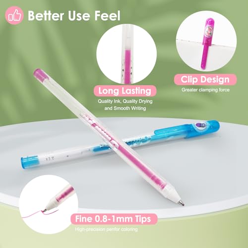 Set de 36 bolígrafos gel brillantes y aromáticos miniatura 5