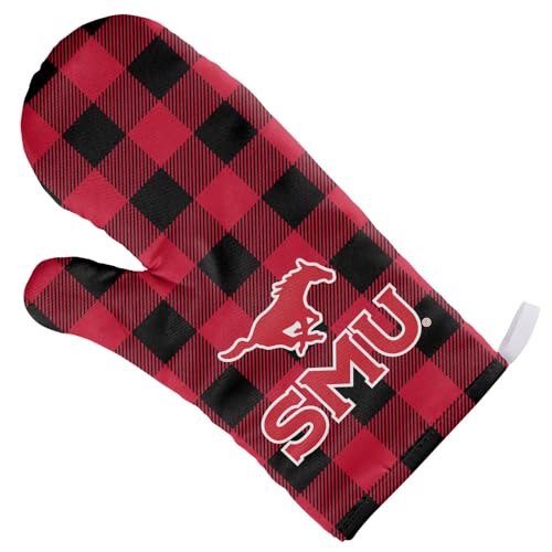 Southern Methodist University Buffalo Check Oven Mitt Kitchen and BBQ