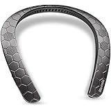ネックスピーカー ワイヤレス 首 かけ スピーカー 【ウェアラブルバンド/12時間連続再生/内蔵マイク Bluetooth4.1搭載】 オーディオ用/電話/スポーツ/音楽/テレビ劇場に適用 3Dサウンド ハンズフリー 肩掛け スピーカー (ブラック)