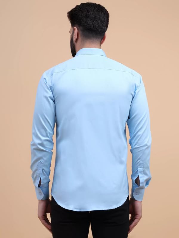Image of Tee Projekt Solid Shirt for Men's,Solid Shirt for Men's, Casual Shirt for Men,Full Sleeve Spread Collar Shirt for Men, Shirt for Men||(Pack of-2)||