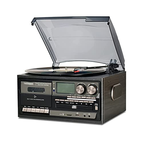 JRZTC Tourne-Disque Vinyle 3 Vitesses Platine Vinyle Vintage Compatible Bluetooth Lecteur CD et Cassette Haut-Parleur… - Les Beatles, Paul McCartney, John Lennon, RIngo Starr, George Harrison JRZTC Tourne-Disque Vinyle 3 Vitesses Platine Vinyle Vintage Compatible Bluetooth Lecteur CD et Cassette Haut-Parleur…