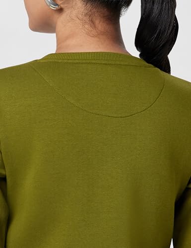 Image of Monte Carlo Embroidered Cotton Blend Round Neck Womens Sweatshirt