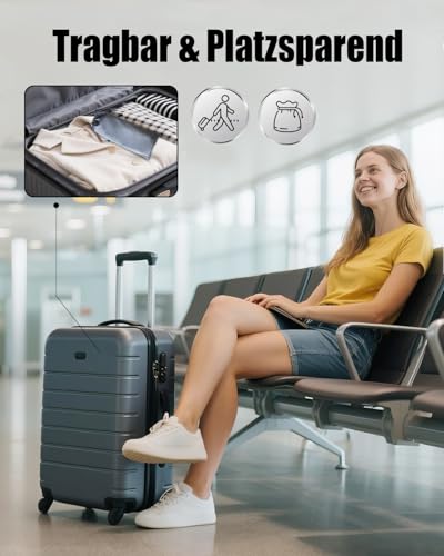 Sazfli 10 Stück Faltbare Reisebügel mit Geschenkbox – Stabile ABS + Aluminiumnieten, rutschfeste Rillen für Badeanzüge, Platzsparend (Schwarz/Weiß)