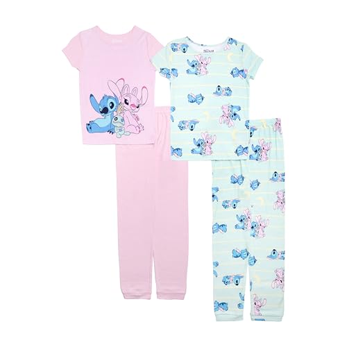 Pyjama Disney garçon 4 pièces en coton ajusté doux et mignon