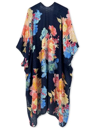 Image of Spicy Sandia Kimonos for Women Floral Beach Cover Up Loose Swimsuit Bathing Suit Coverup Cardigan for Summer Swimwear