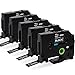 5x MarkField Compatibile Nastro per etichette Sostituzione del Brother P-Touch TZ TZe-335 Cassetta per GL200 PT-H105 H107 H200 H101C H100LB/R 1005 1250 D200 E110 Cube, Bianco su nero 12mm x 8m