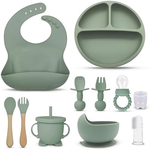 WYNStore Baby Weaning Set - Includes Straw Cup, Suction Bowl, Spoon