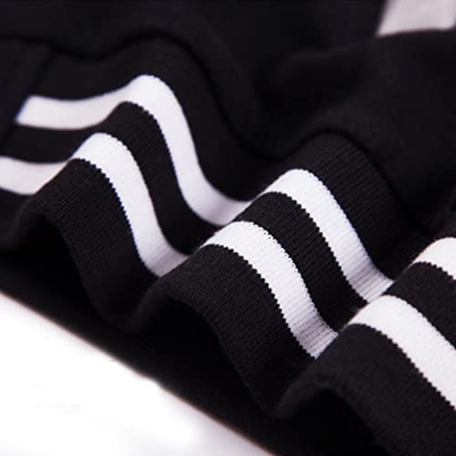 babyhealthy Men's Varsity Jacket Letter Print Causal Slim Fit Baseball Bomber Jacket Button Down letterman jacket 6