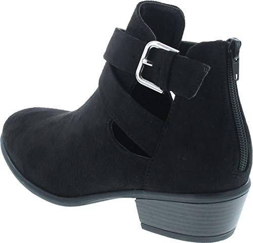 Wild Diva Women's Manny-30 Crisscross Buckle Bootie3