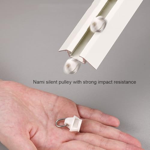 Rail de rideau auto-adhésif 70-600 cm pour plafond et mur - 7