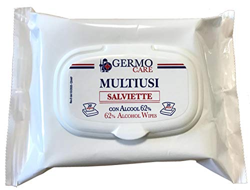 Germo 36658 Salviettine Multiusi Per Mani, Flowpack Da 20