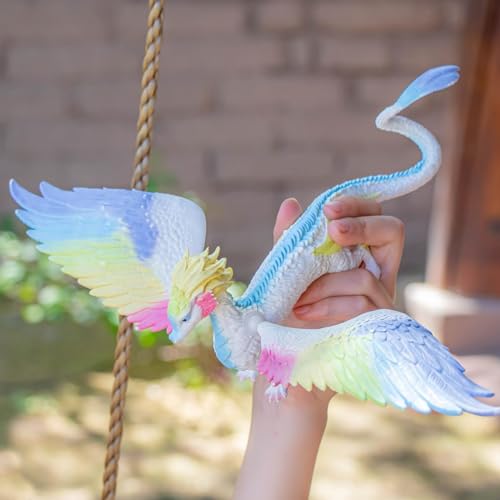 Image of Schleich Bayala - Rainbow Dragon Toy Figurine - Kids Ages 5+ | 70728 | Unicorn Figurine, Fantasy Toy for Girls 5+, Magical Collectible, Screen-Free Imaginative Pretend Play, Fairy Animal Figure