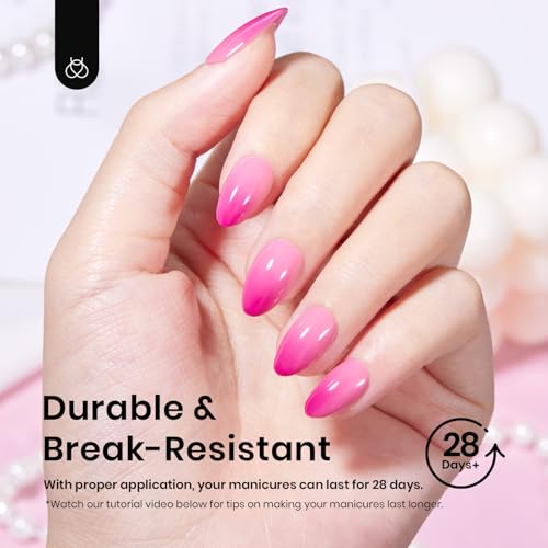 Image of Beetles Gel Nail Tips 576Pcs Pre-Shape Short Almond Etch-X Nail Tips,12 Sizes Soft Acrylic False Tips Half Matte Full Cover Easy DIY Press On Nail Extensions Art Salon Gift Set for Women