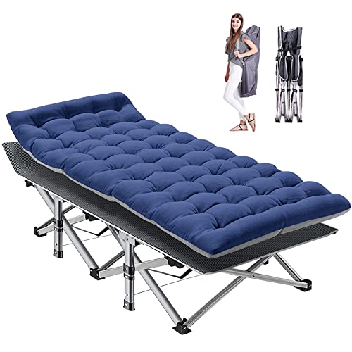 Lilypelle Folding Camping Cot, Heavy Duty Sleeping Cots With Carry Bag, Double Layer Oxford Portable Travel Camp Cots For Home, Office Nap And Outdoor Beach #TOP8
