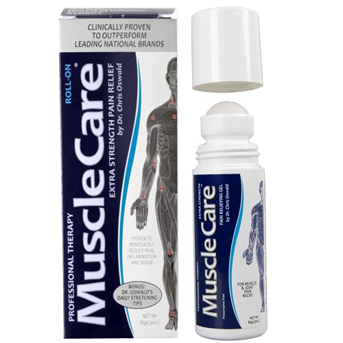 Dr. Oswald's MuscleCare Roll On - Natural Pain Relief Roll On & Topical Magnesium Pain Relief Gel Works in 30s | No Residue or Mess Pain Gel | Topical Anti-inflammatory for Arthritis and More