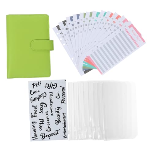HOODANCOS Portable Budget Binder with Cash Envelopes Notebook for Office Includes Budget for Easy Expense Tracking