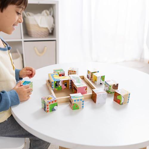 Melissa & Doug 775 Farm Wooden Cube Puzzle thumb #6