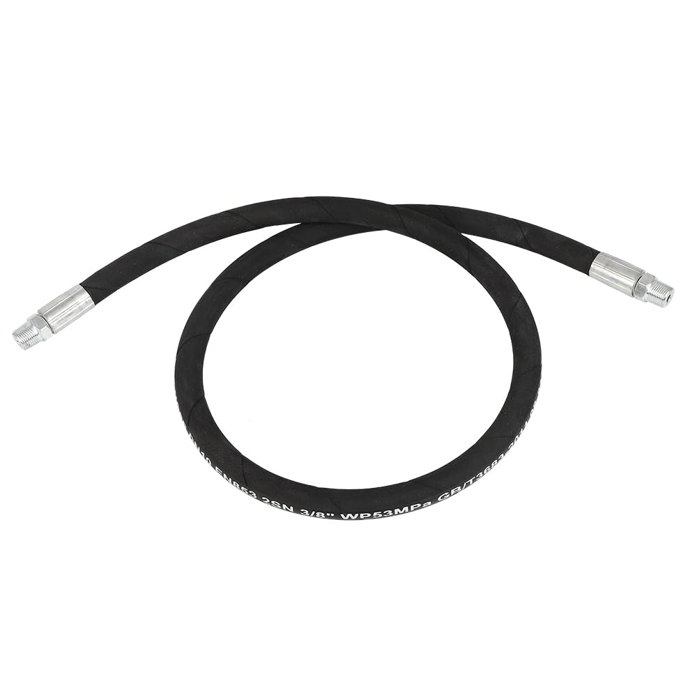 OCPTY 4000 PSI Pressure Washer Whip Hose with Swivel Steel Connector, 3/8; 1.2M Jumper Hose 4FT