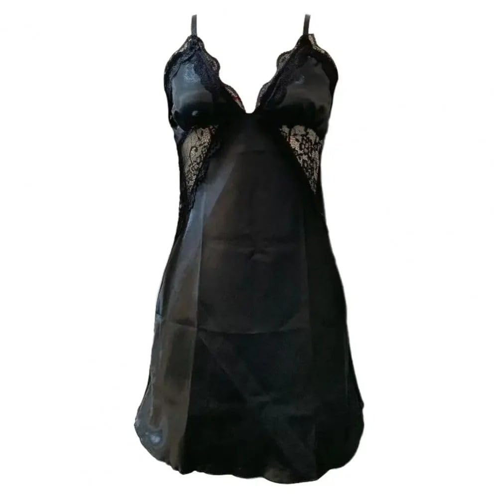 Camicia Da Notte Donna - Camicia Da Notte Da Donna In Tinta Unita Camicia Da Notte Trasparente In Pizzo Con Scollo A V Profondo Camicia Da Notte Estiva Pigiama Da Donna Abito Da Notte Da Donna Camici
