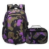 Yvechus School Backpack Casual Daypack Travel Outdoor Camouflage Backpack Christmas Presents for Boy