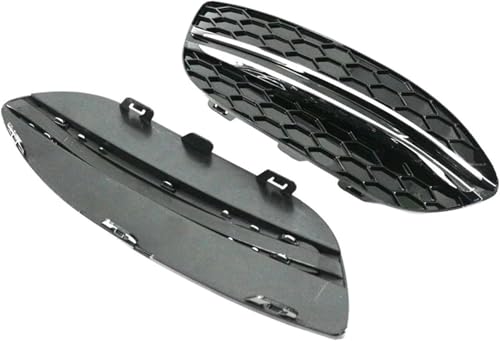 Parrilla delantera cromada de dos piezas para Benz W205 con doble puente 3