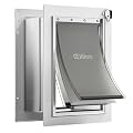 Pet Door for Wall Dog Door for Wall, 3-Flap Doggie Door for Walls with Insulation, Featuring an All-Metal Frame, Metal Closing Panel & Aluminum Lock (Medium Size)