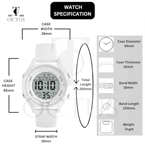 Image of ON TIME OCTUS Digital Unisex Multi-Functional Waterproof Sports Watches for Boys and Girls Above 5 Years-DIGI-027