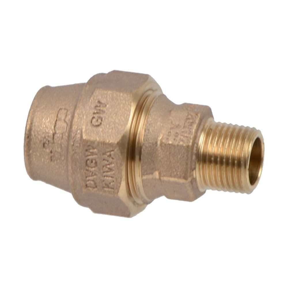 Viega Maxiplex-Übergangsstück, Modell 9011 mit R-Gewinde 25 mm x 1/2"AG, Rotguss